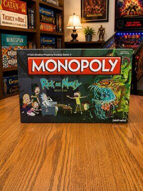 2015 Monopoly Rick and Morty Edition Complete Board Game Adult Swim